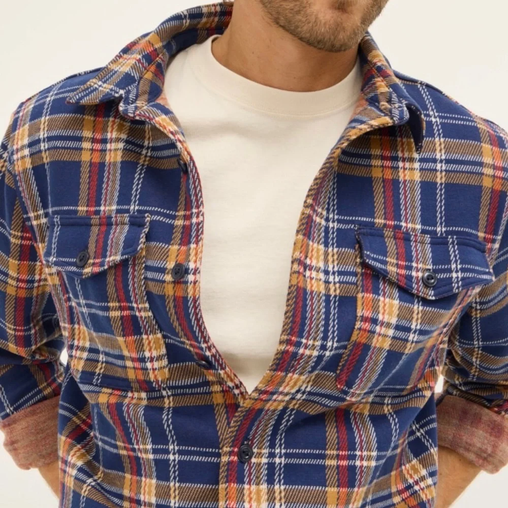 NWT J. Crew Seaboard Soft-Knit Plaid Button Up Shirt